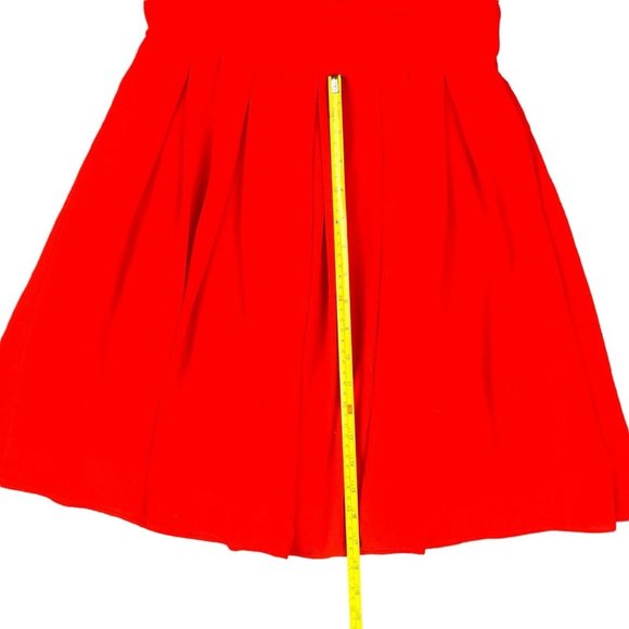 TFNC London ASOS Little Red Dress Sleeveless Pleated Skirt Chifon Women's Size S - Picture 16 of 16